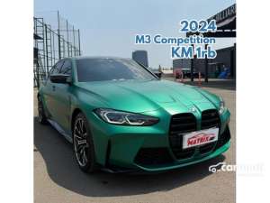 Jual bekas 2023 BMW M3 3.0 Competition Sedan Isle of Man Green on Black M3C Comp Hijau G80,lokasi di DKI Jakarta