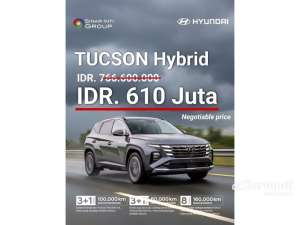 Jual bekas 2024 Hyundai Tucson 1.6 T-GDI Hybrid SUV,lokasi di Banten