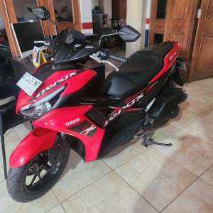 Jual bekas Aerox merah hitam 2023 Gbm,lokasi di Depok