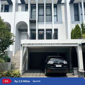Aether 3 Lantai Rumah Cantik 4 KT Minimalis Unfurnish Brand New Hadap Utara BSD City Greenwich Park , tersedia melalui melalui situs Rumah123