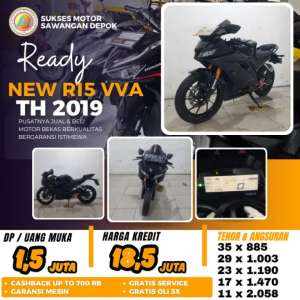 Jual bekas BERGARANSI CASH KREDIT YAMAHA NEW R15 VVA V3 TH 2019 UNIT MULUS,lokasi di Cilangkap