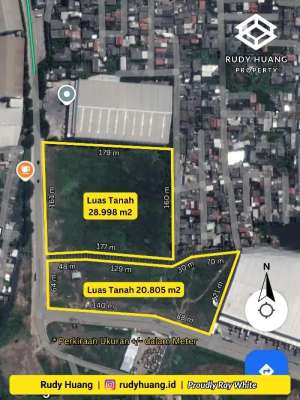 Dijual 4,9 Ha Kavling IndustriPergudangan HACACA Marunda lokasi di Tarumajaya, tersedia melalui melalui situs Olx