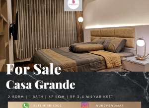 Dijual Apartement Casa Grande 2BR Full Furnished Lantai Rendah lokasi di menteng-dalam, tersedia melalui melalui situs Lamudi