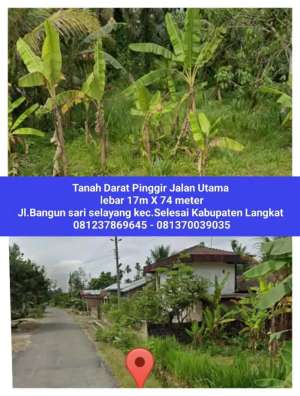 Dijual Cepat Murah Banget lebar 17X74m Cuma 200juta lokasi di Binjai Kota, tersedia melalui melalui situs Olx