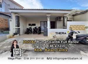Dijual Rumah 1 lantai siap huni full renovasi di KDA batak centre lokasi di Batam Kota, tersedia melalui melalui situs Olx