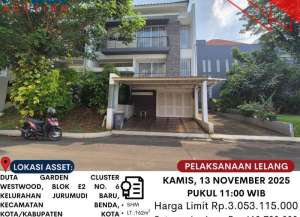 DIJUAL TANAH DAN BANGUNAN MELALUI LELANG lokasi di benda, tersedia melalui melalui situs Lamudi