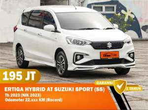 Jual bekas DP 12 JT - SUZUKI ERTIGA HYBRID AT SUZUKI SPORT SS Matic 2023,lokasi di 