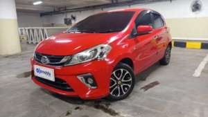 Jual bekas DP Rendah 7JT Daihatsu Sirion 1.3 D Bensin-AT 2018 Merah,lokasi di 
