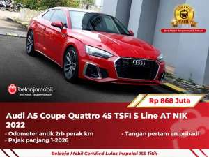 Jual bekas GARANSI 5THAudi A5 A 5 Coupe Quattro 45 TSFI S Line 2022 2023,lokasi di 