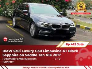 Jual bekas GARANSI 5THBMW 530i 530 i Luxury G30 Limousine 2017 2018,lokasi di 