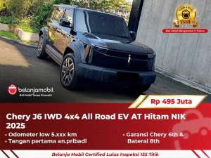 Jual bekas GARANSI 5TH Chery J6 J 6 IWD 4x4 All Road EV AT Hitam 2025 2026,lokasi di 