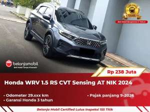 Jual bekas GARANSI 5THHonda WR-V WRV WR V 1.5 RS CVT Sensing AT 2024 2025,lokasi di 