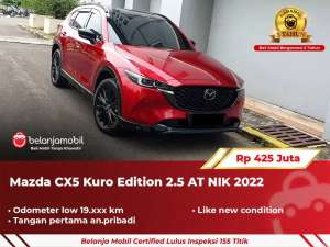 Jual bekas GARANSI 5THMazda CX5 CX-5 CX 5 Kuro Edition 2.5 AT 2022 2023,lokasi di 