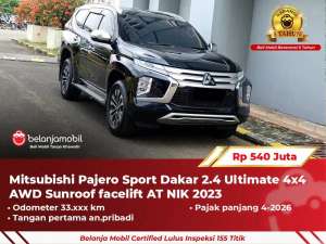 Jual bekas GARANSI 5THMitsubishi Pajero Dakar 2.4 Ultimate 4x4 AWD 2023 2024,lokasi di 