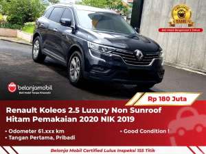 Jual bekas GARANSI 5THRenault Koleos 2.5 Luxury Non Sunroof 2019 2020,lokasi di 