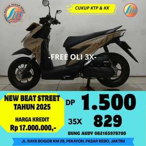 Jual bekas HONDA NEW BEAT STREET TAHUN 2025 SIAP PAKAI, BERGARANSI,GRATIS SERVIS,lokasi di Jatiasih