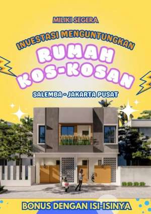 HOT JUAL Kosan SALEMBA 10 KAMAR Kost di Jl. Salemba Tengah, Paseban, Senen, Kota Jakarta Pusat, DIJUAL lokasi di Senen, tersedia melalui melalui situs Olx