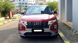 Jual bekas Hyundai creta prime 2023 merah sunroof pajak panjang,lokasi di 