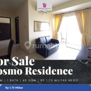 Jual Apartemen Cosmo Residence 2 Bedroom Furnished View Barat , tersedia melalui melalui situs Rumah123
