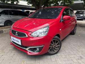 Jual bekas LOW DP Mitsubishi Mirage 1.2 GLX Bensin-MT 2017 6ZW,lokasi di 