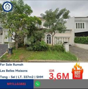 Murah Rumah les belles raya serpong cash only lokasi di Bumi Serpong Damai, tersedia melalui melalui situs Olx