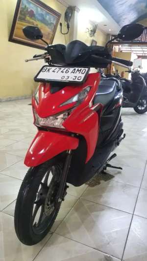 Jual bekas New Beat SportyModel Terbaru2025-Odomtr 5.000 KM-plaza motor,lokasi di Medan Tuntungan