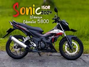 Jual bekas New Honda Sonic 150R Kondisi Istimewa Sperti Baru,lokasi di Balikpapan Kota