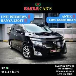 Jual bekas Nissan Elgrand 2014 Hws 3.5 Istimewa,lokasi di 