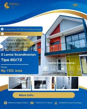 Promo DP 0 Rumah Strategis Dekat Stasiun Cilebut lokasi di Tanah Sereal, tersedia melalui melalui situs Olx