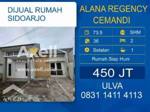Rumah Alana Regency Cemandi Dijual lokasi di Sedati, tersedia melalui melalui situs Olx