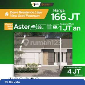 Rumah Aster Grati, Tanpa DP, Cicilan 1JtBln, SHM Aman , tersedia melalui melalui situs Rumah123