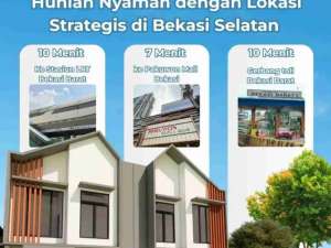 Rumah Baru dengan Model Scandinavian Di Taman Galaxy Bekasi Selatan lokasi di Bekasi Selatan, tersedia melalui melalui situs Olx