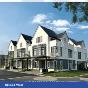 Rumah Baru gaya American Classic 3 lantai di cluster Louise Summarecon Serpong , tersedia melalui melalui situs Rumah123