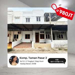 Rumah di kawasan bebas banjir dengan akses yang mudah dicapai lokasi di Medan Timur, tersedia melalui melalui situs Olx