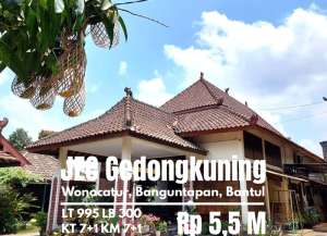 Rumah Etnik luas dekat JEC Gedongkuning lokasi di banguntapan, tersedia melalui melalui situs Lamudi