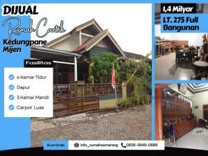 Rumah Family Class di MijenSuper Luas, Full Bangunan, Lokasi Tenang, Harga Bersahabat lokasi di Mijen, tersedia melalui melalui situs Olx