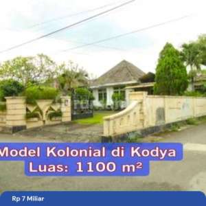 Rumah Kolonial Belanda Jogja Luas 1000 Meter , tersedia melalui melalui situs Rumah123