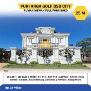 Rumah Mewah 2 Lantai Bsb Puri Arga Golf Semarang , tersedia melalui melalui situs Rumah123