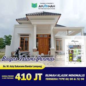 RUMAH MODERN MINIMALIS SIAP HUNI DI SUKARAME BEBAS BANJIR lokasi di Sukarame, tersedia melalui melalui situs Olx