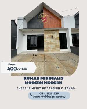 Rumah Murah desain modern cuma 12 menit ke stasiun Citayam lokasi di Cipayung, tersedia melalui melalui situs Olx