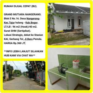 Rumah murah siap huni strategis dekat stasiun di Bojonggede -Bogor lokasi di Babakan Madang, tersedia melalui melalui situs Olx