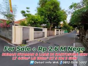 Rumah NyamanLuas 447m Di Sedahmoro Kartosura lokasi di Kartasura, tersedia melalui melalui situs Olx