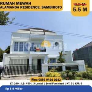 Rumah Semi Furnished 3 Lantai di Perumahan Alamanda Residence , tersedia melalui melalui situs Rumah123