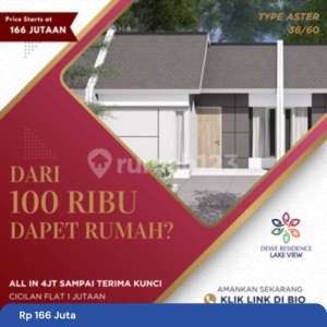 Rumah Subsidi Type Aster, View Danau, Cicilan 1 Jutaan Flat. , tersedia melalui melalui situs Rumah123