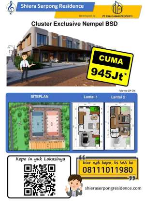shiera serpong residence perumahan exclusif nempel bsd city tangerang lokasi di Cisauk, tersedia melalui melalui situs Olx