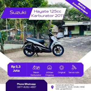Jual bekas Suzuki Hayate 125cc Karburator Tahun 2011,lokasi di Pancoran