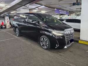 Jual bekas TOYOTA ALPHARD 2.5 G ATPM AT 2021 HITAMBlack on Beige,KM50rb,lokasi di 