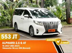 Jual bekas TOYOTA ALPHARD 2.5 G METIC 2017,lokasi di 