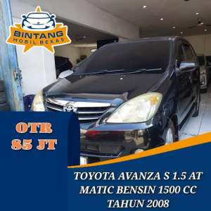 Jual bekas TOYOTA AVANZA S 1.5 AT AUTOMATIC 1500 CC BENSIN TAHUN 2008,lokasi di 