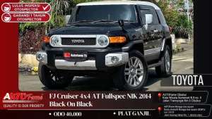 Jual bekas Toyota FJ Cruiser 4x4 AT Fullspec NIK 2014 Black On Black,lokasi di 